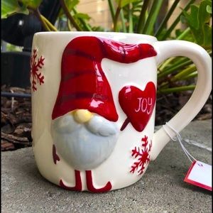 Winter Snowflake Heart Joy GNOME Mug